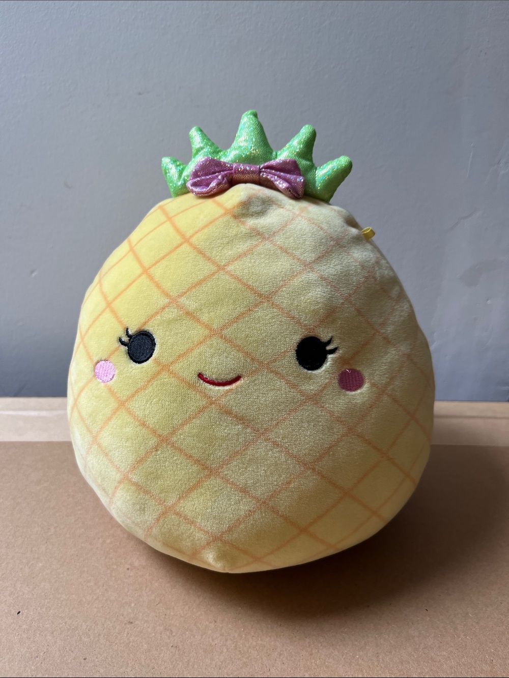 Official Squishmallows 10” Maui the Pineapple with Bow Plush Toy